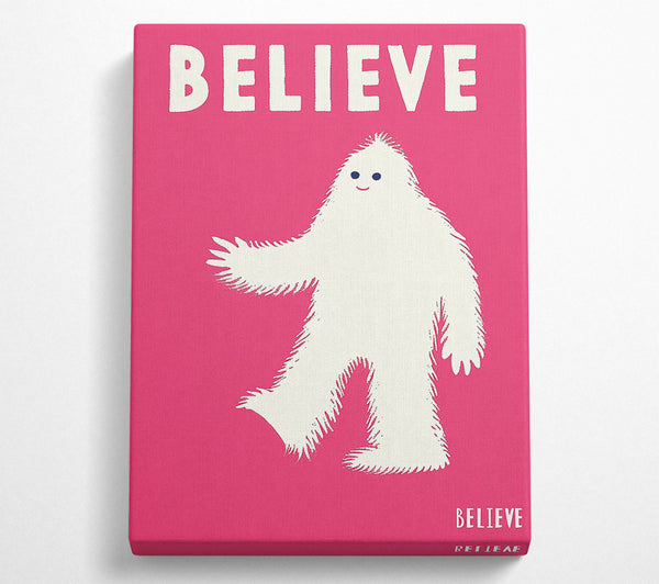  A Canvas Print of Believe In The Yeti Canvas Wall Art