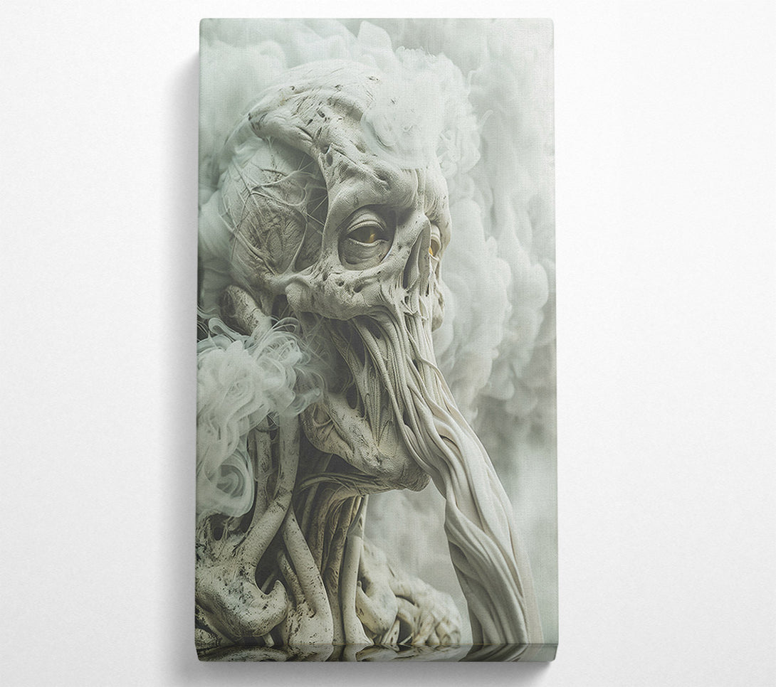  A Canvas Print of White Smoke Demon Canvas Print