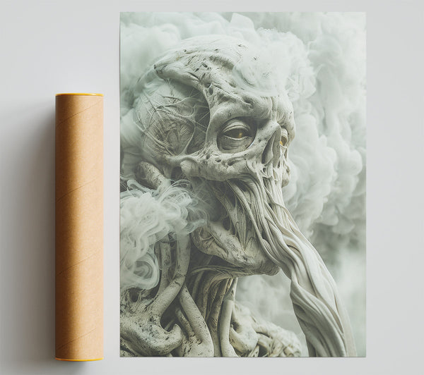 White Smoke Demon Giclee Print