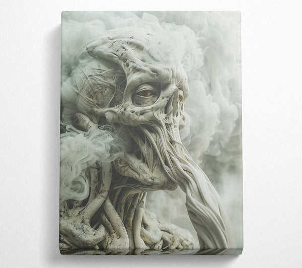  A Canvas Print of White Smoke Demon Canvas Print