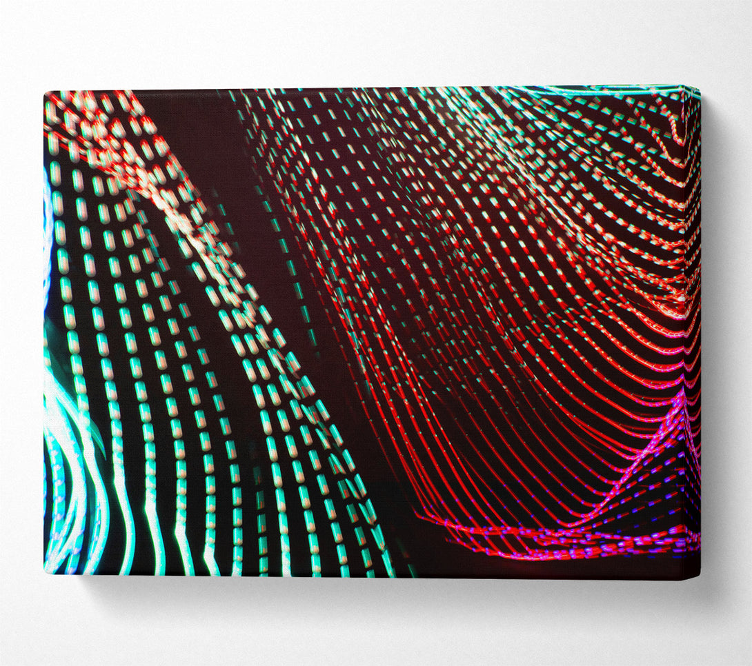  A Canvas Print of Red Light Symphony Canvas Print