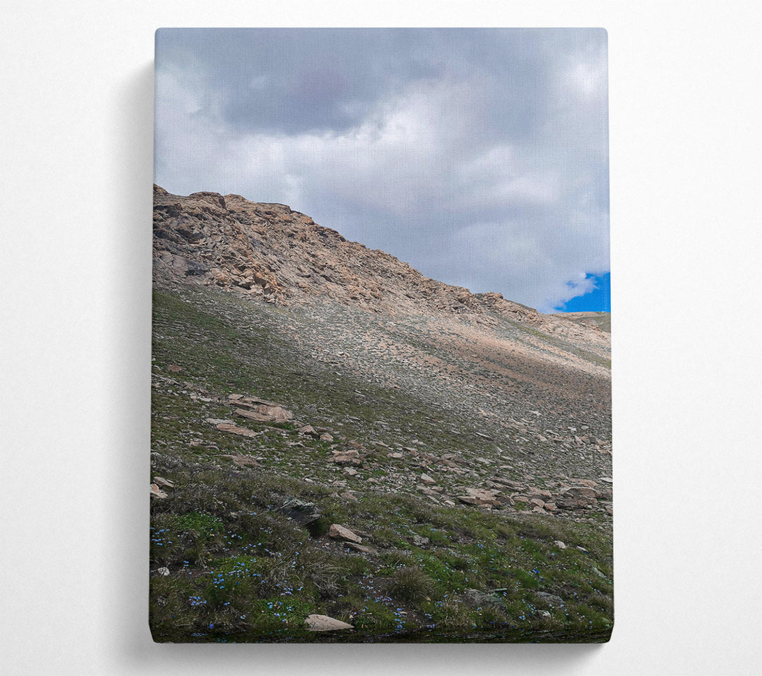 A Canvas Print of Green Mountain Shadows Canvas Art