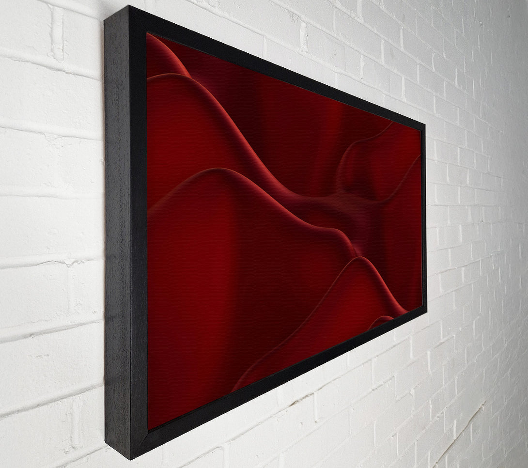  A Canvas Print of Crimson Curvature Flow Canvas Wall Art
