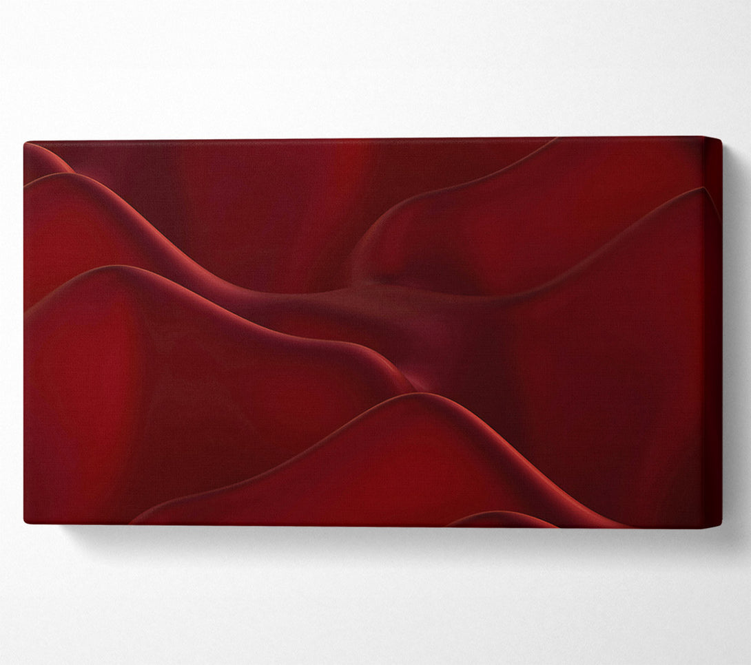  A Canvas Print of Crimson Curvature Flow Canvas Wall Art