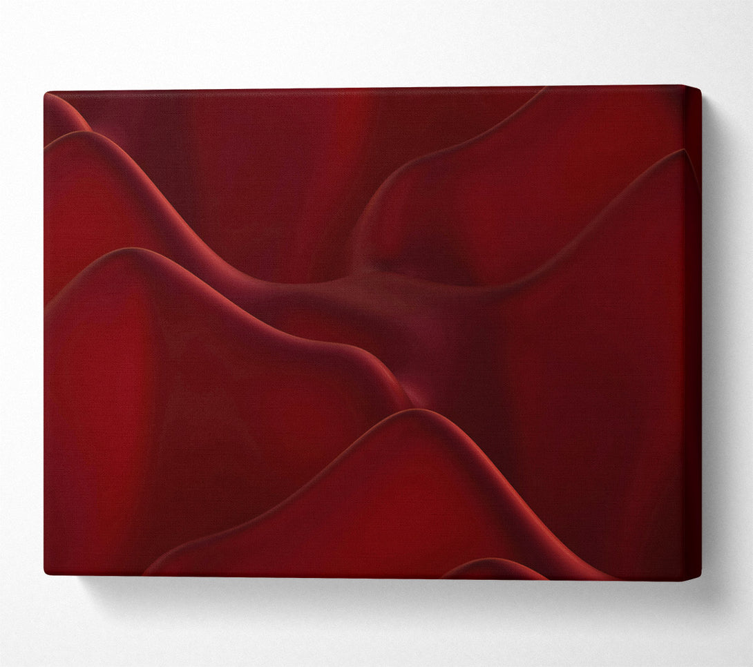  A Canvas Print of Crimson Curvature Flow Canvas Wall Art