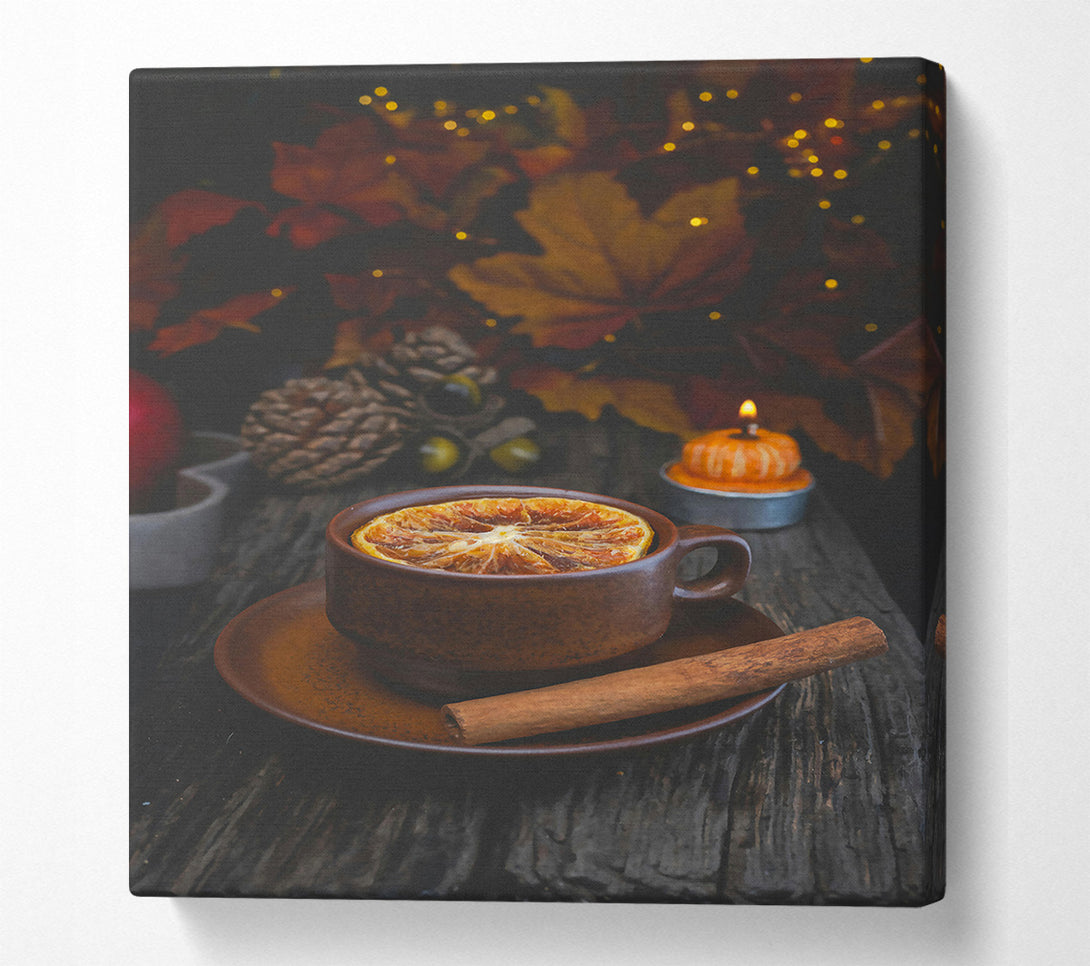  A Canvas Print of Brown Autumn Spice Canvas Wall Art