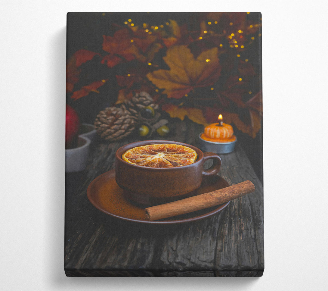  A Canvas Print of Brown Autumn Spice Canvas Wall Art