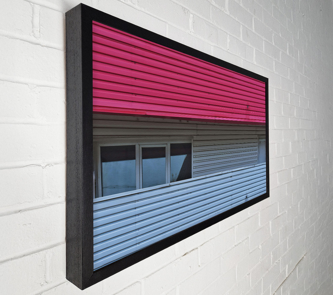  A Canvas Print of Pink And Grey Stripes Canvas Print