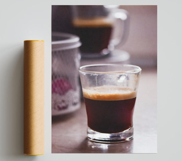 Dark Espresso Moment Poster