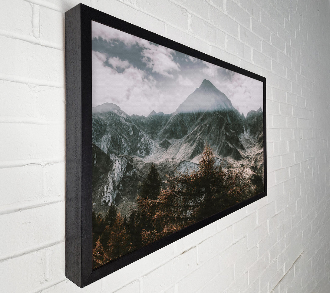  A Canvas Print of Silver Mountain Peaks Canvas Art