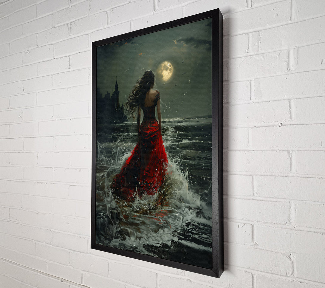  A Canvas Print of Crimson Tides Of Fate Canvas Print