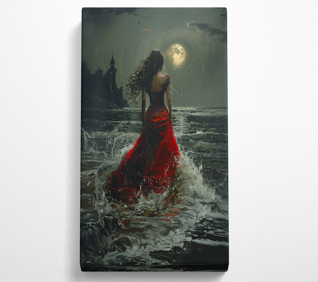  A Canvas Print of Crimson Tides Of Fate Canvas Print