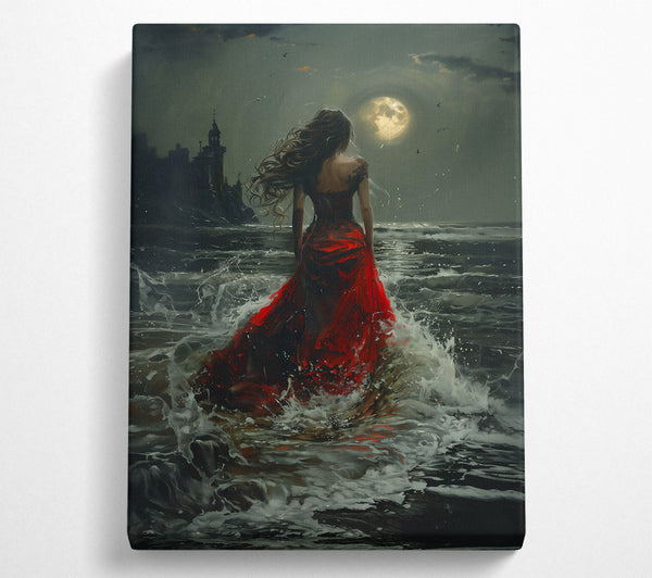  A Canvas Print of Crimson Tides Of Fate Canvas Print