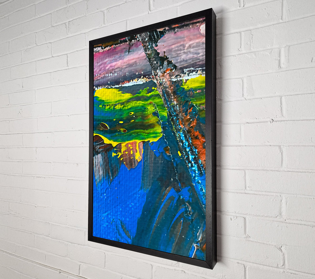  A Canvas Print of Blue Sky Drips Canvas Art