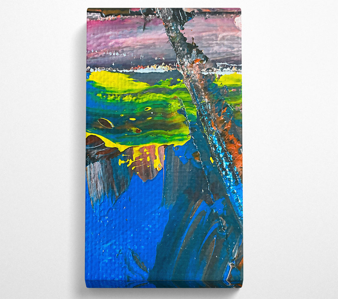  A Canvas Print of Blue Sky Drips Canvas Art