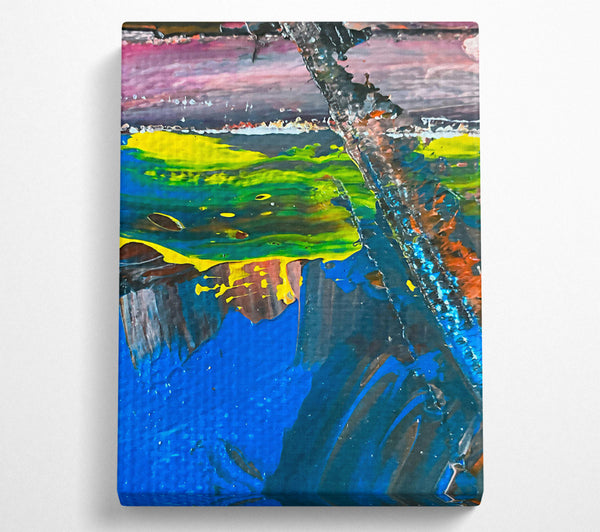  A Canvas Print of Blue Sky Drips Canvas Art