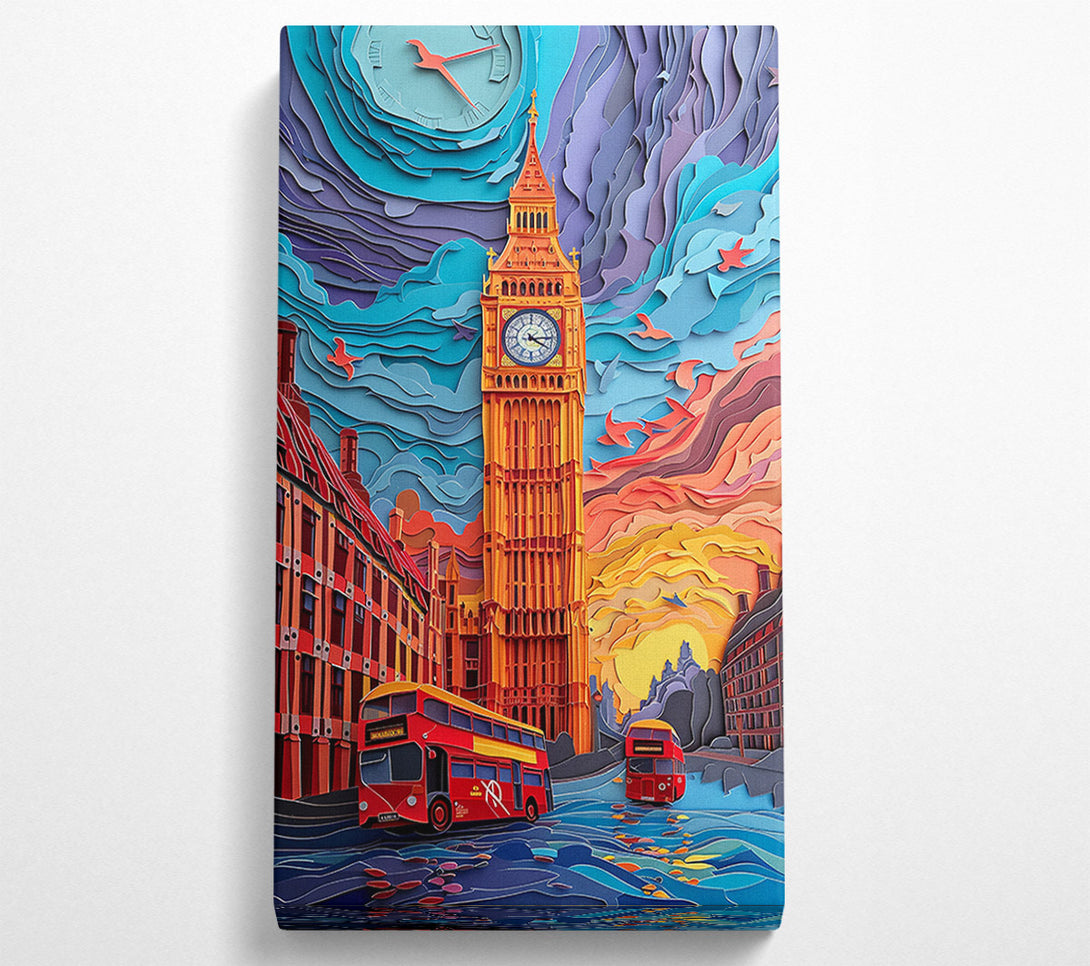  A Canvas Print of Big Ben Oil Painting Canvas Wall Art