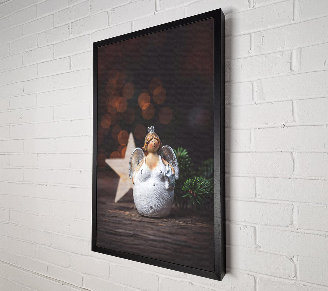  A Canvas Print of Golden White Angel Canvas Art