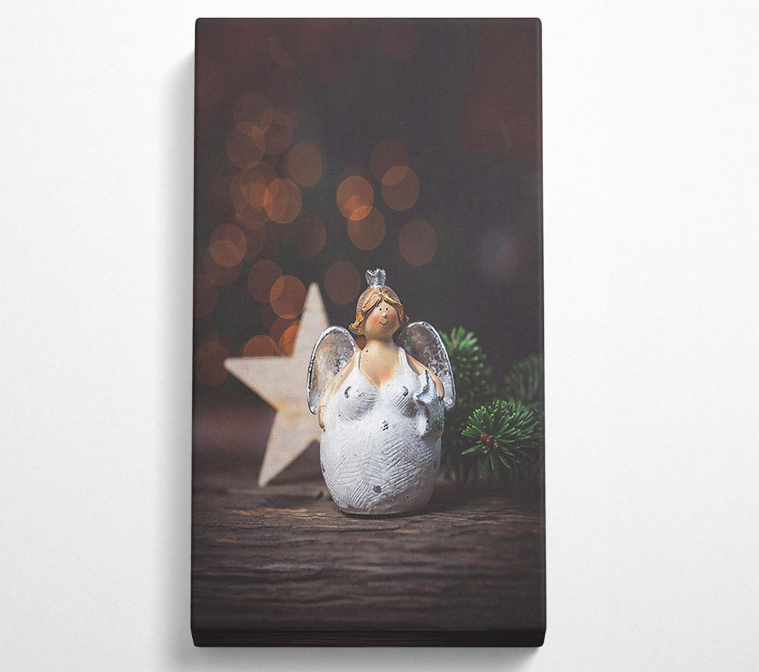  A Canvas Print of Golden White Angel Canvas Art