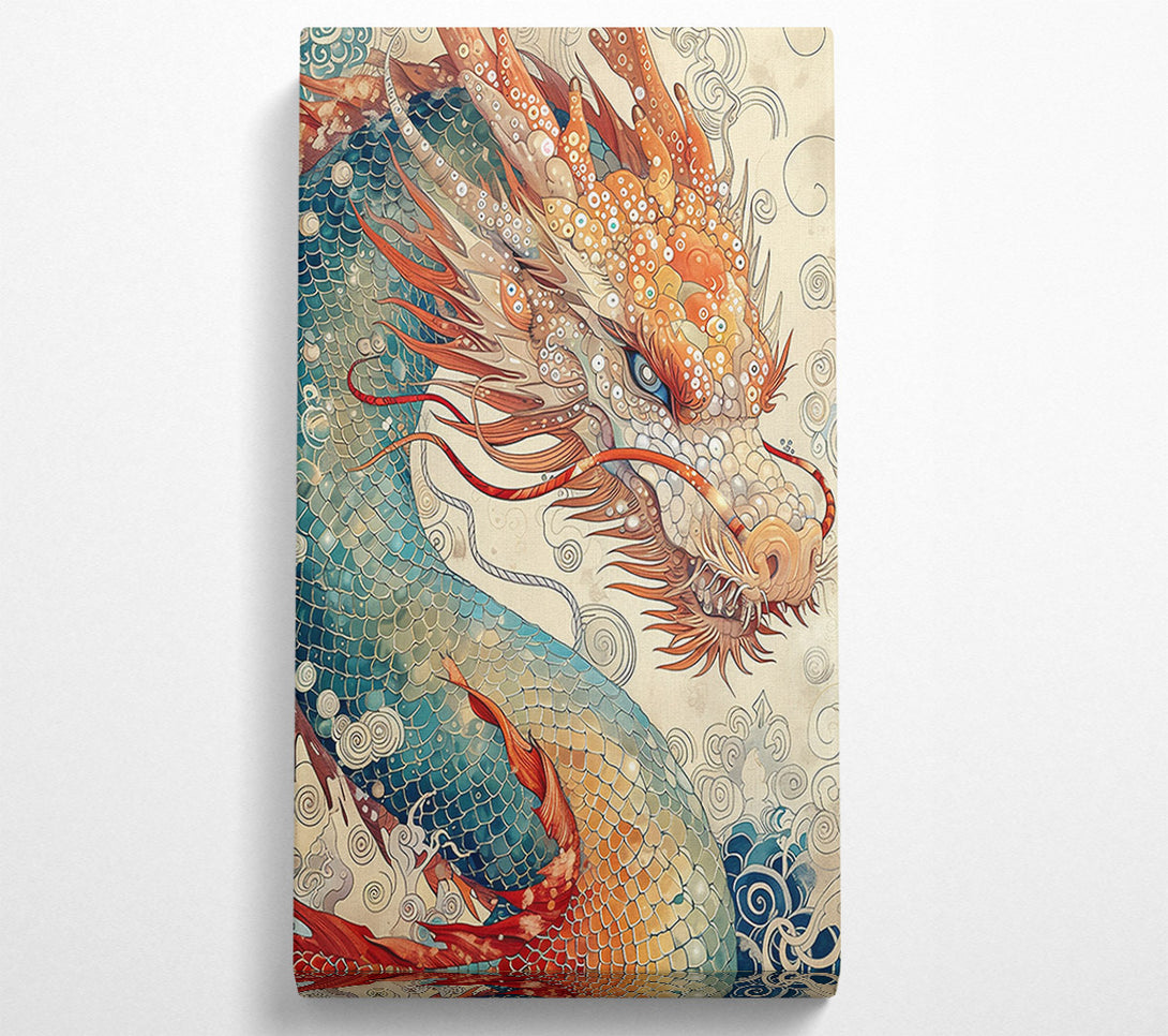  A Canvas Print of Azure Dragon'S Rise Canvas Print