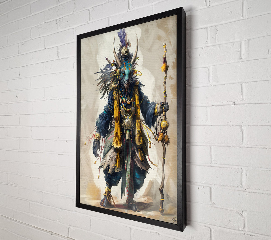  A Canvas Print of The Blue Shaman'S Staff Canvas Print