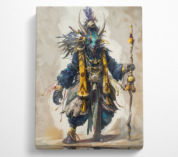  A Canvas Print of The Blue Shaman'S Staff Canvas Print
