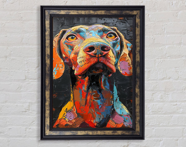 Big Dog Graffiti Framed Print