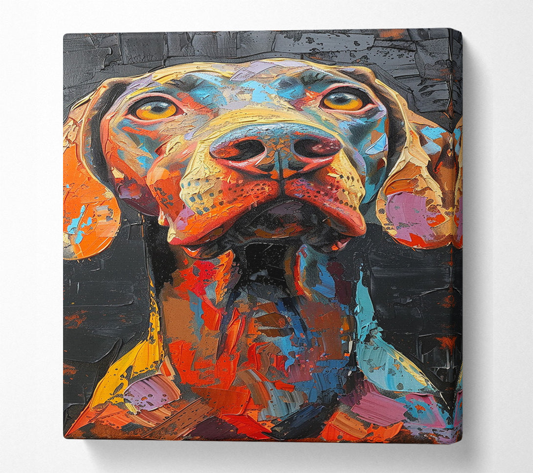  A Canvas Print of Big Dog Graffiti Canvas Print