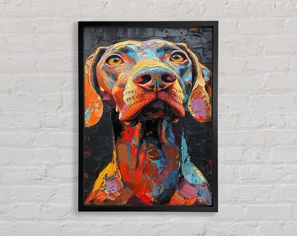 Big Dog Graffiti Framed Print