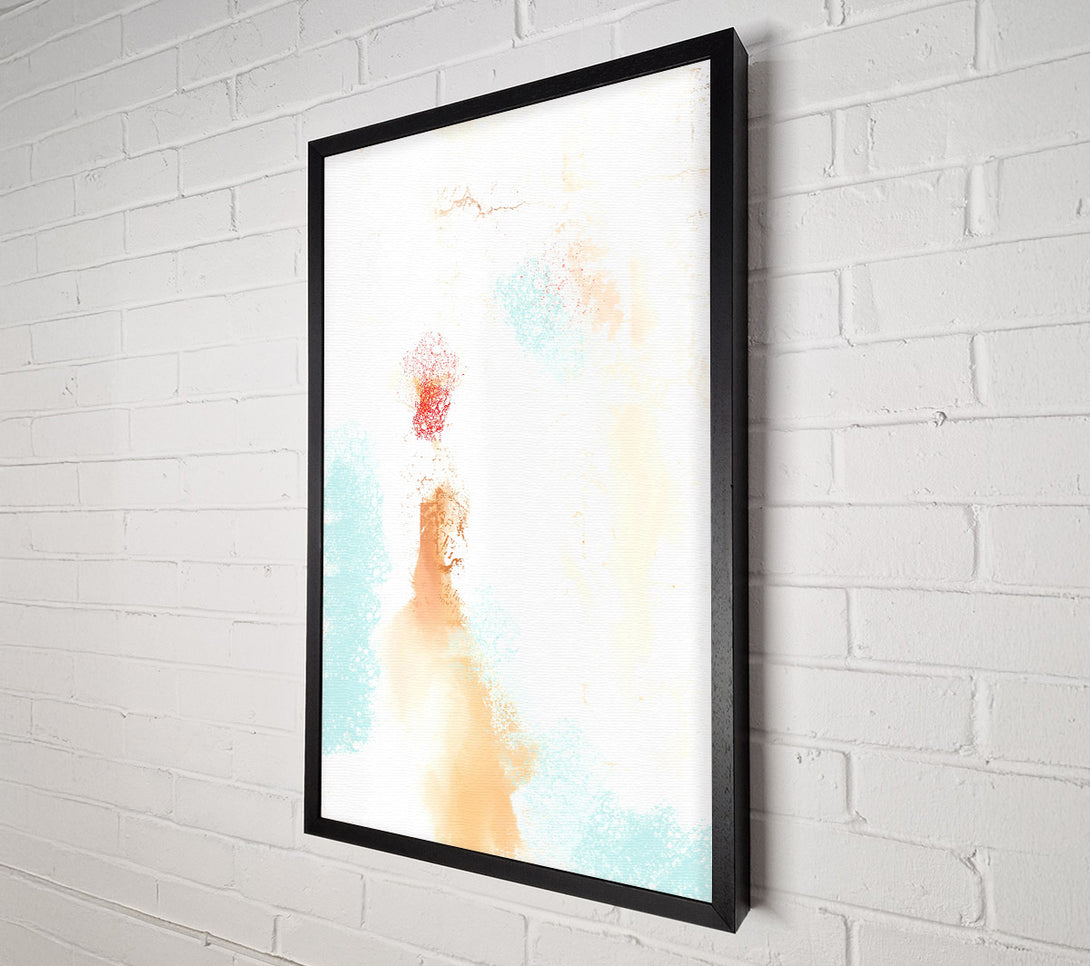 A Canvas Print of Peach And Aqua Dreams Canvas Print