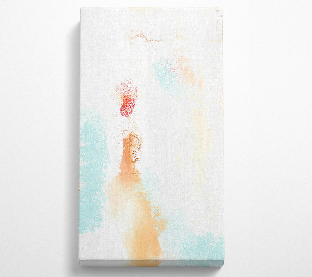  A Canvas Print of Peach And Aqua Dreams Canvas Print