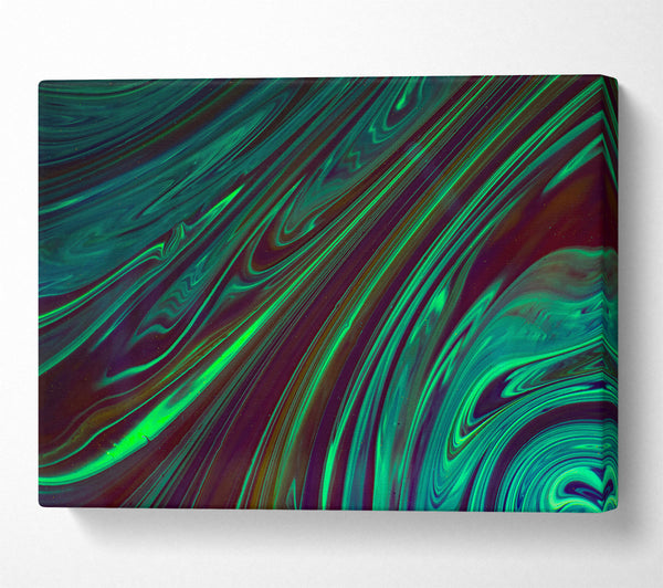  A Canvas Print of Emerald Swirls Of Night Canvas Wall Art