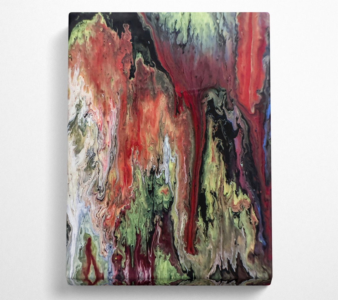  A Canvas Print of Crimson Swirling Dreams Canvas Wall Art