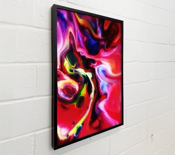 Crimson Flowing Canvas