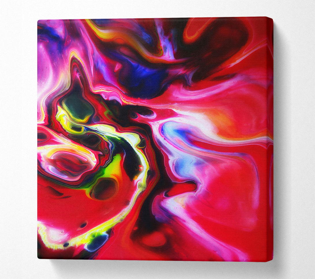 A Canvas Print of Crimson Flowing Canvas Canvas Print