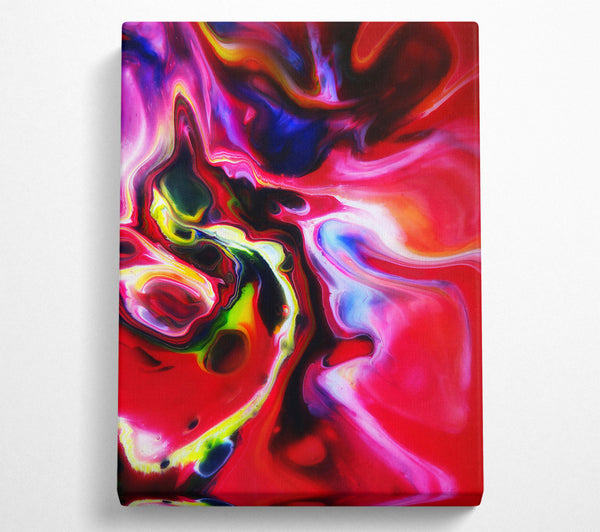  A Canvas Print of Crimson Flowing Canvas Canvas Print