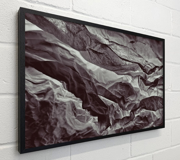 Ebony Crumpled Canvas