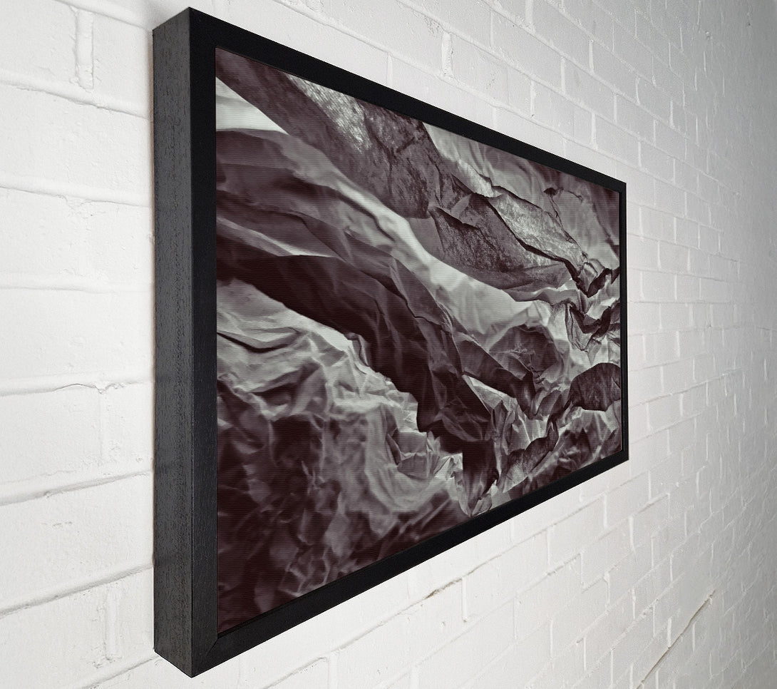  A Canvas Print of Ebony Crumpled Canvas Canvas Wall Art