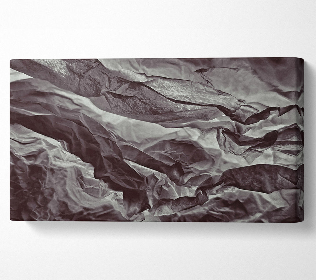  A Canvas Print of Ebony Crumpled Canvas Canvas Wall Art