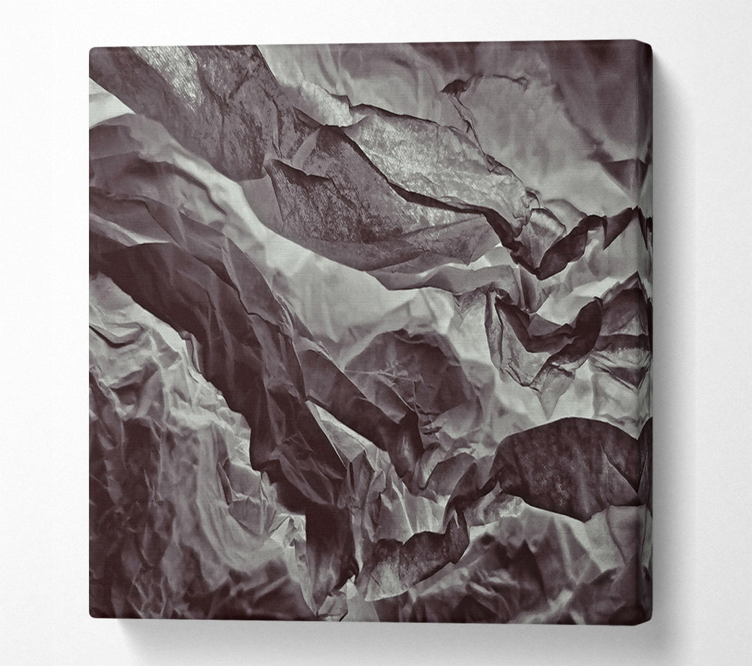  A Canvas Print of Ebony Crumpled Canvas Canvas Wall Art