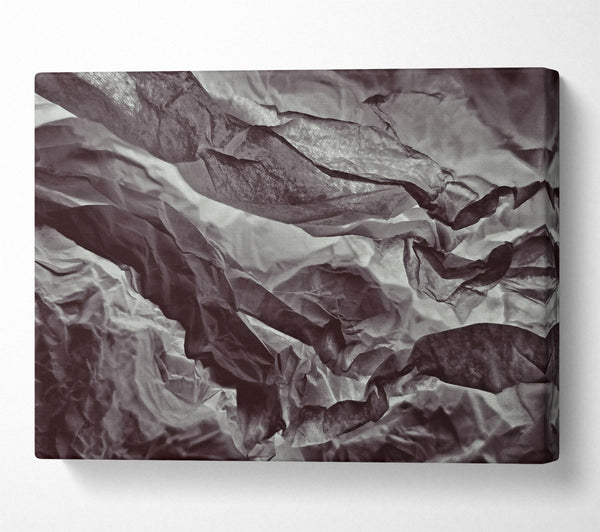  A Canvas Print of Ebony Crumpled Canvas Canvas Wall Art