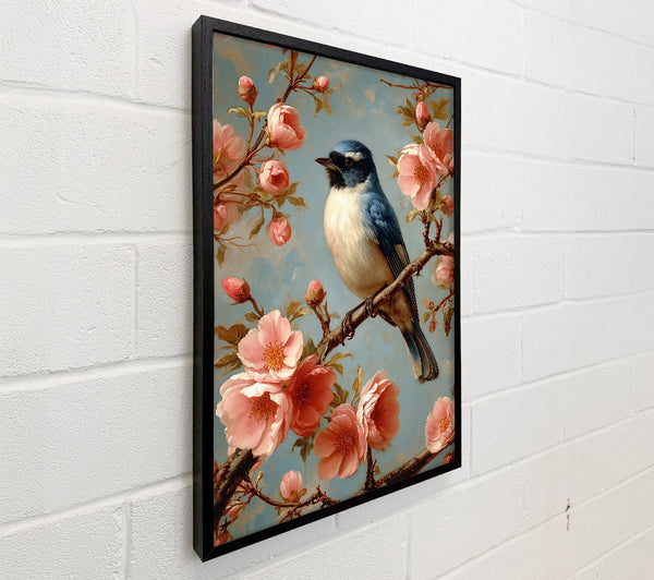 Pink And Blue Songbird