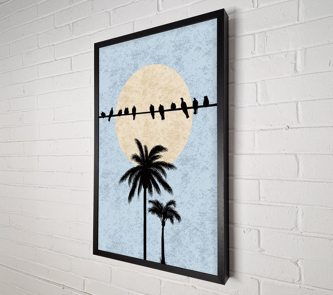  A Canvas Print of Birds On A Branch Canvas Print