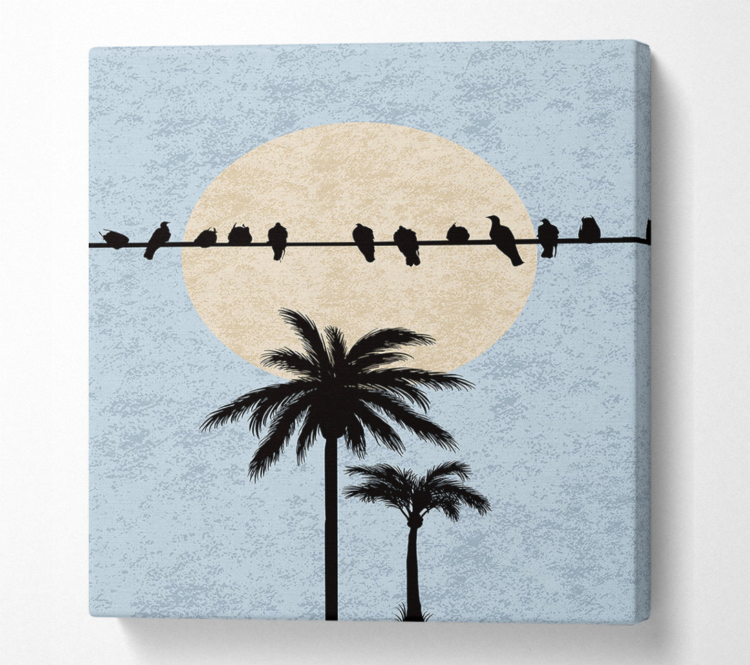  A Canvas Print of Birds On A Branch Canvas Print