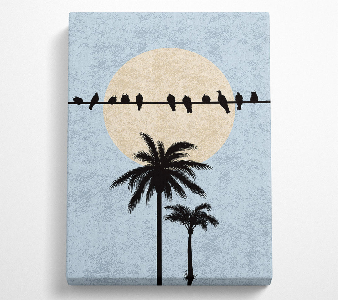 A Canvas Print of Birds On A Branch Canvas Print