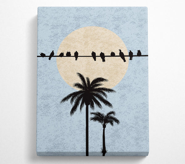  A Canvas Print of Birds On A Branch Canvas Print