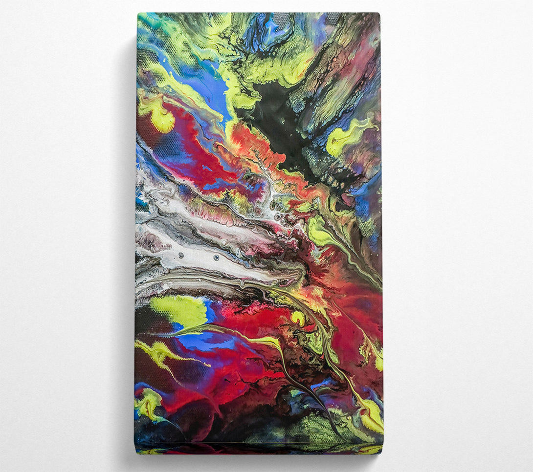  A Canvas Print of Crimson Chaos Dance Canvas Print