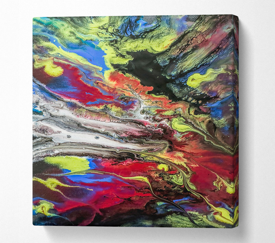  A Canvas Print of Crimson Chaos Dance Canvas Print