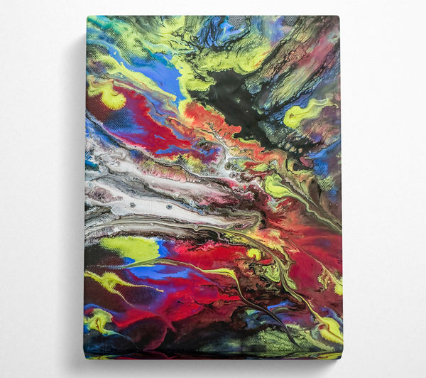  A Canvas Print of Crimson Chaos Dance Canvas Print