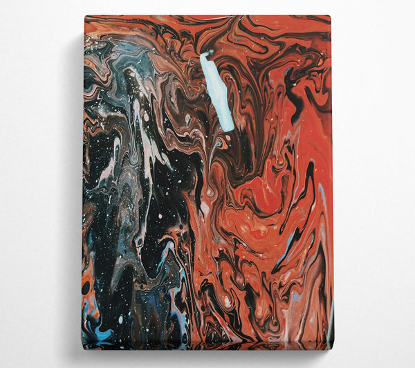  A Canvas Print of Crimson Cosmic Swirl Canvas Wall Art